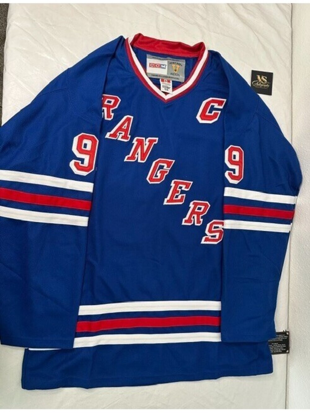 Wayne Gretzky CCM Vintage NY Rangers Jersey Not Auto
